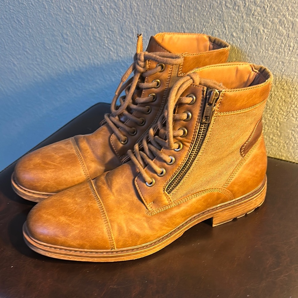 Men's Tan Leather Boots